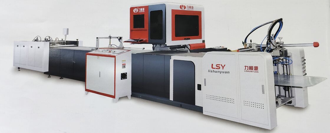LY 485C PK Całkowicie zautomatyzowany system opakowania obudowy z wizją maszynową Automatyczna linia Automatyczna maszyna do formowania pudełek Automatyczna maszyna do tworzenia okładek