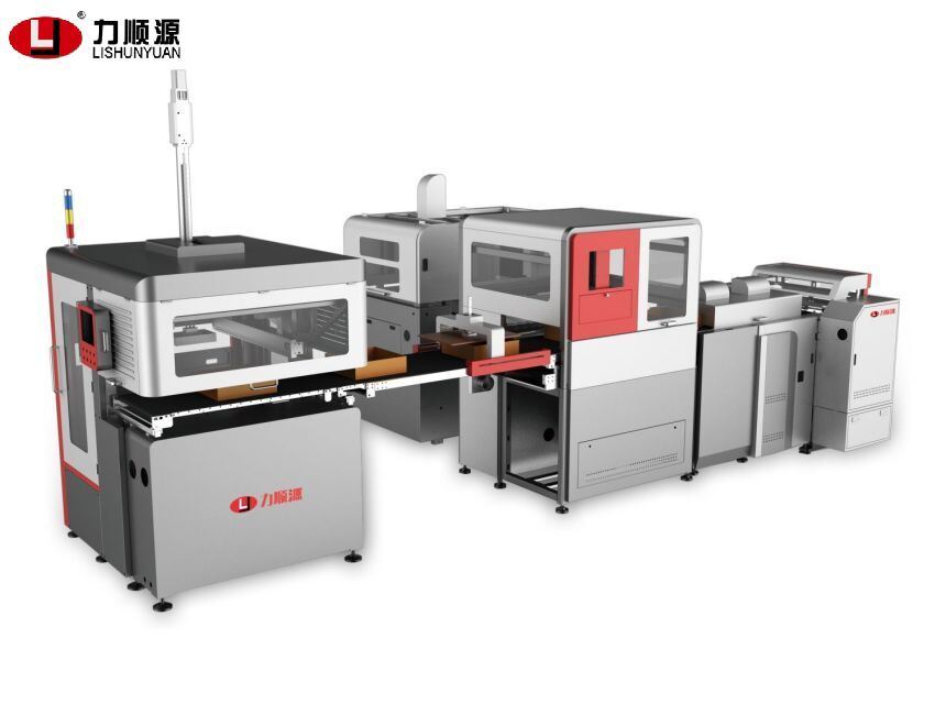 LY-HB1200CN Inteligentna szybka linia produkcyjna sztywnych pudełek 20-30 sztuk/min