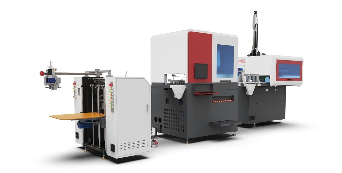 Inteligentna automatyczna maszyna do produkcji pudełek sztywnych LY-1500CB (z funkcją dociskania bąbelków) Pudełka sztywne/ Produkcja pudełek/ Maszyna do produkcji pudełek/ Automatyczna maszyna do produkcji pudełek sztywnych/ Maszyna do produkcji opakowań