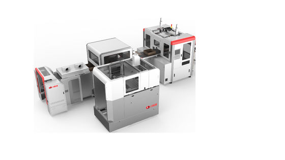 LY-HB2500CK High Speed ​​35-45 sztuk/min Inteligentna maszyna do produkcji sztywnych pudełek do makijażu / biżuterii / pudełek na wino